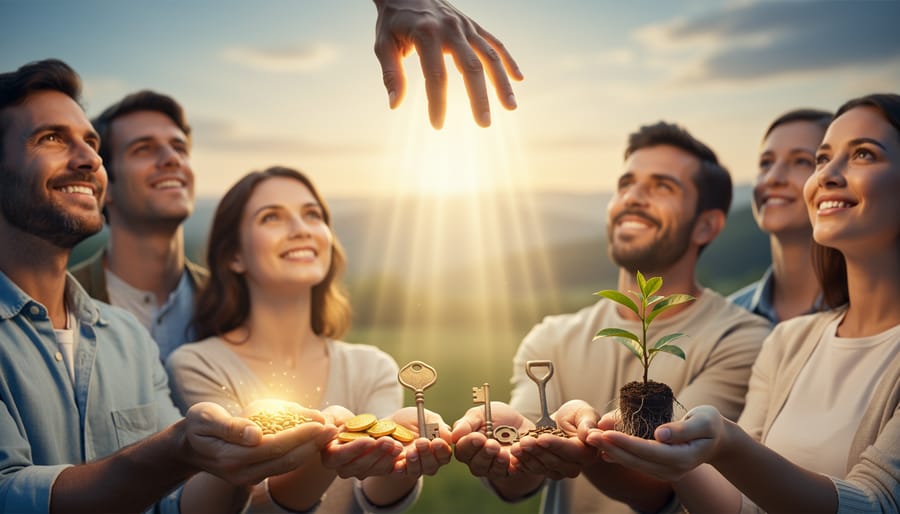 Hands holding seeds as a symbol of God’s gifts